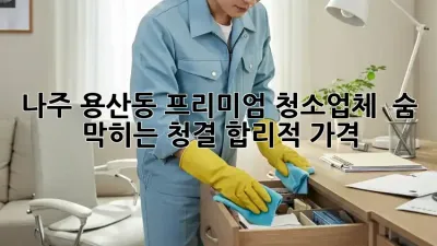 나주 용산동 프리미엄 청소업체 ✨ 숨 막히는 청결, 합리적 가격!